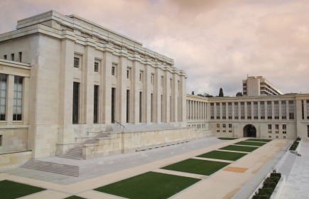 Le Palais des Nations à Genève a été construit entre 1929 et 1936 pour servir de quartier général à la Société des Nations